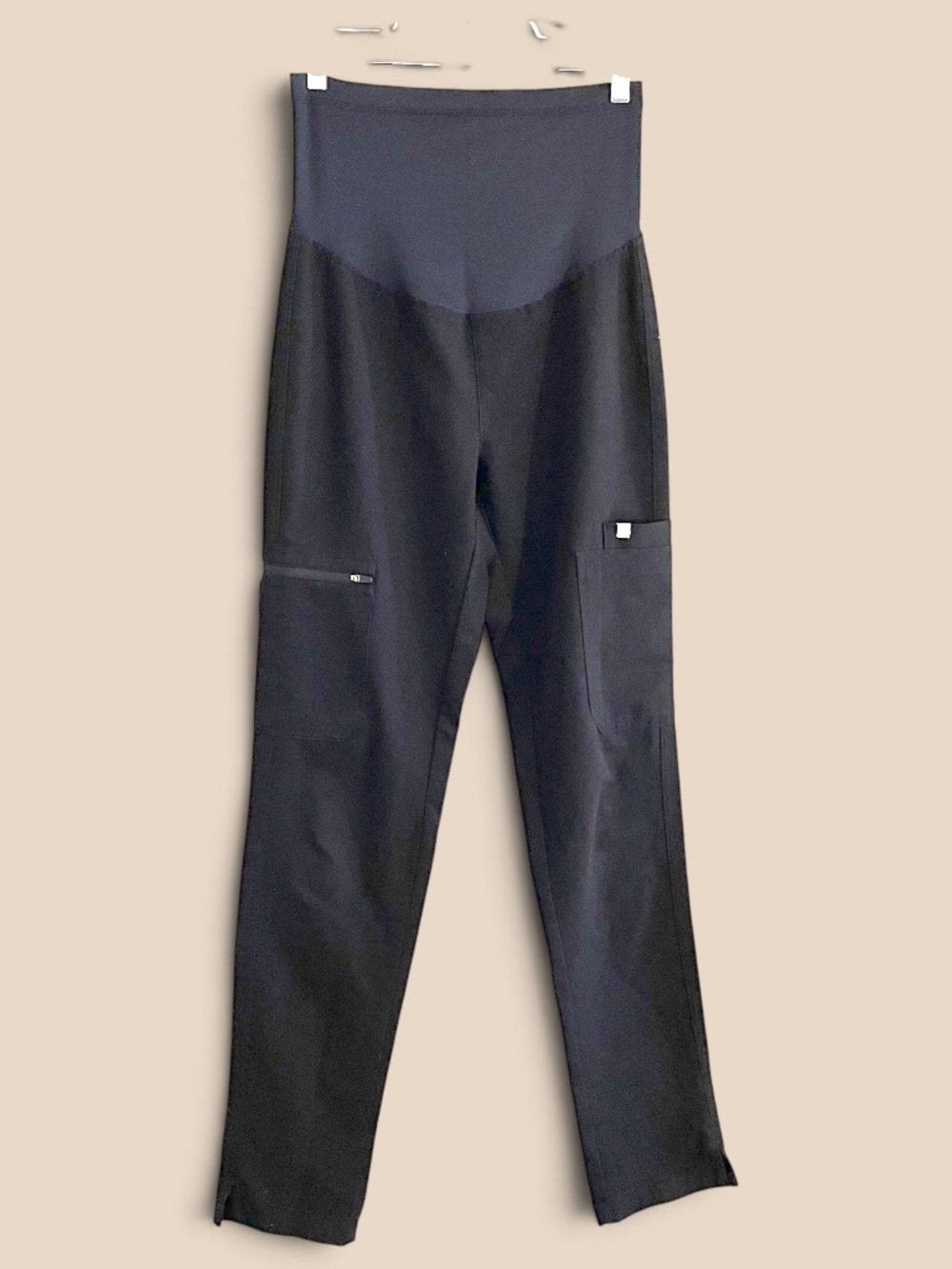 Figs Yola Black (#2057) Maternity Scrub Bottoms Size XXST